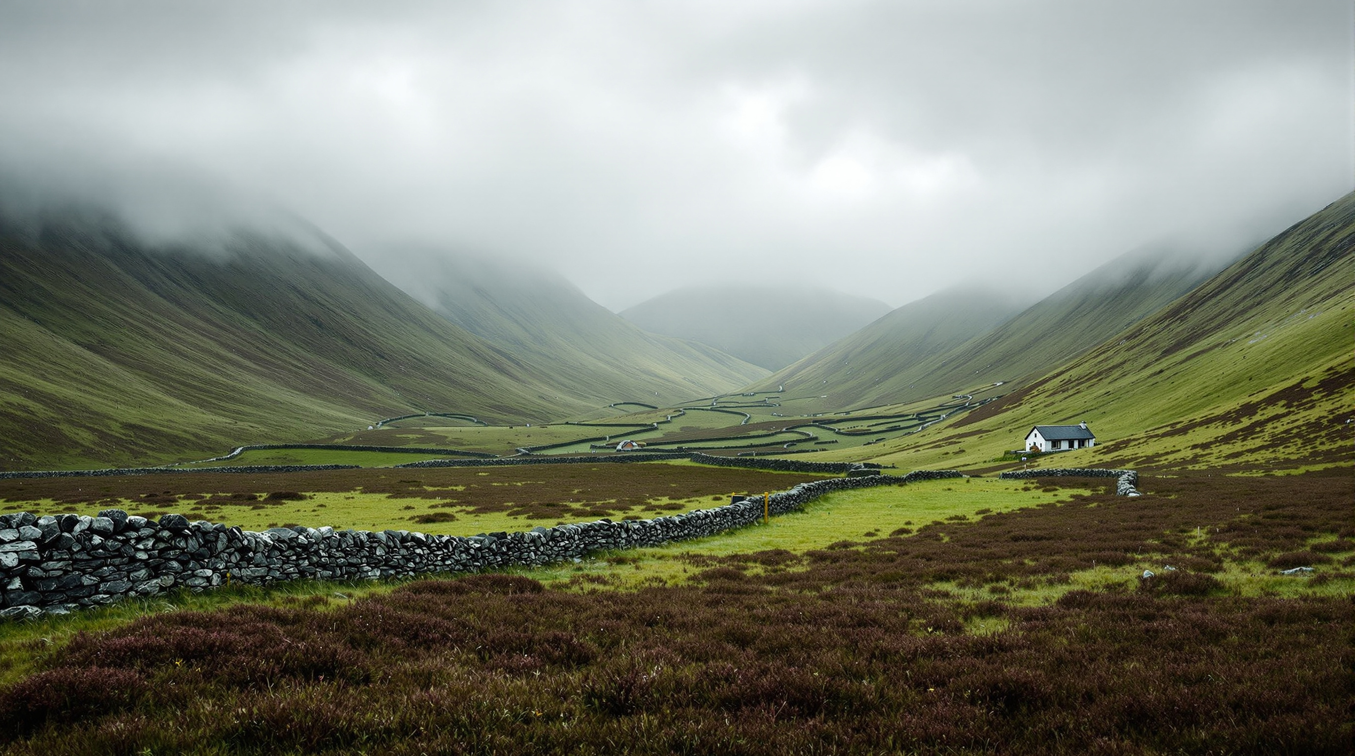 The remote Irish mountain valley landscape that gave the Glen of Imaal Terrier its name